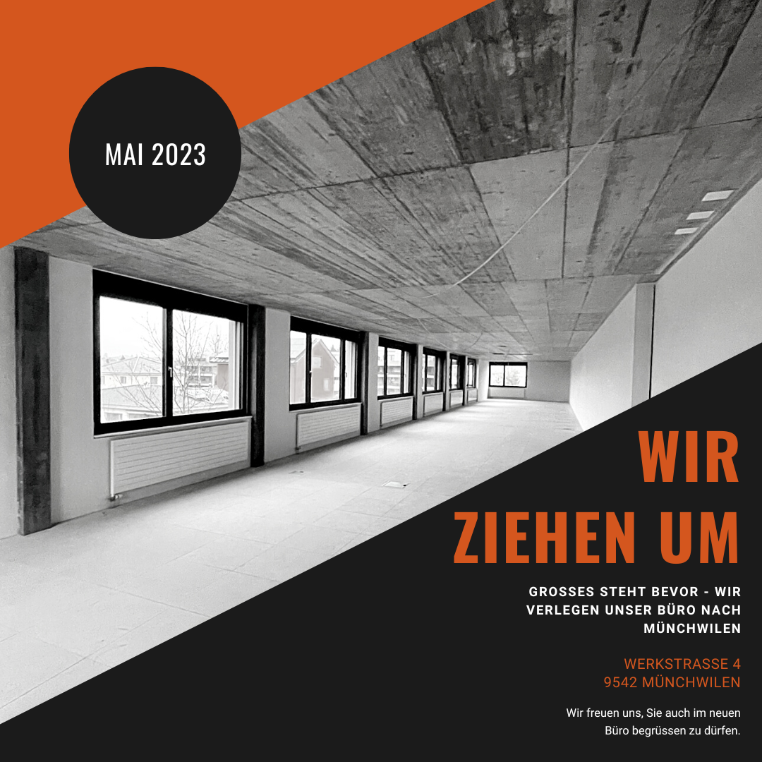 Umzug der d. studer treuhand gmbh nach Münchwilen Mitte Mai 2023